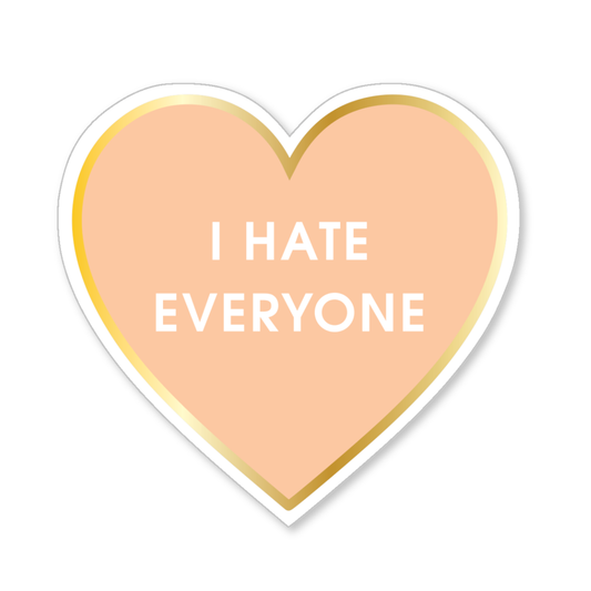 I Hate Everyone - Vinyl Sticker