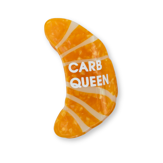 Carb Queen - Croissant - Acetate Hair Claw Clip