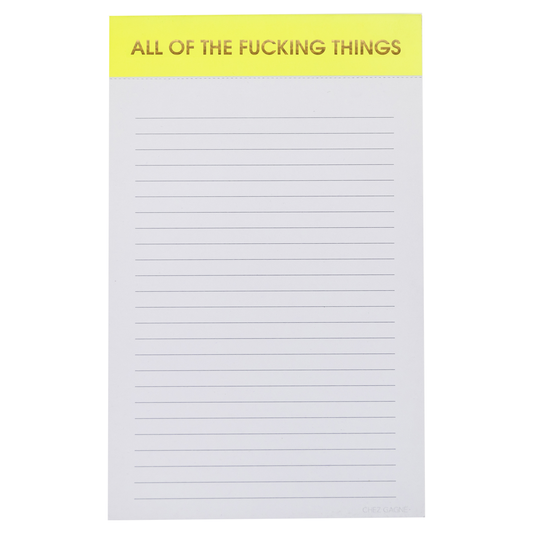 All The Fucking Things - Lined Notepad