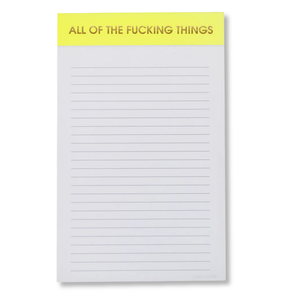 All The Fucking Things - Lined Notepad