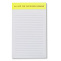 All The Fucking Things - Lined Notepad