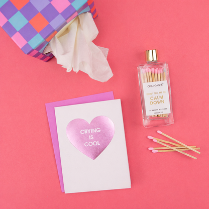 Don't Tell Me To Calm Down - Glass Bottle Safety Matches