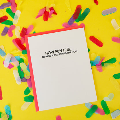 Best Friend Like You - Letterpress Card