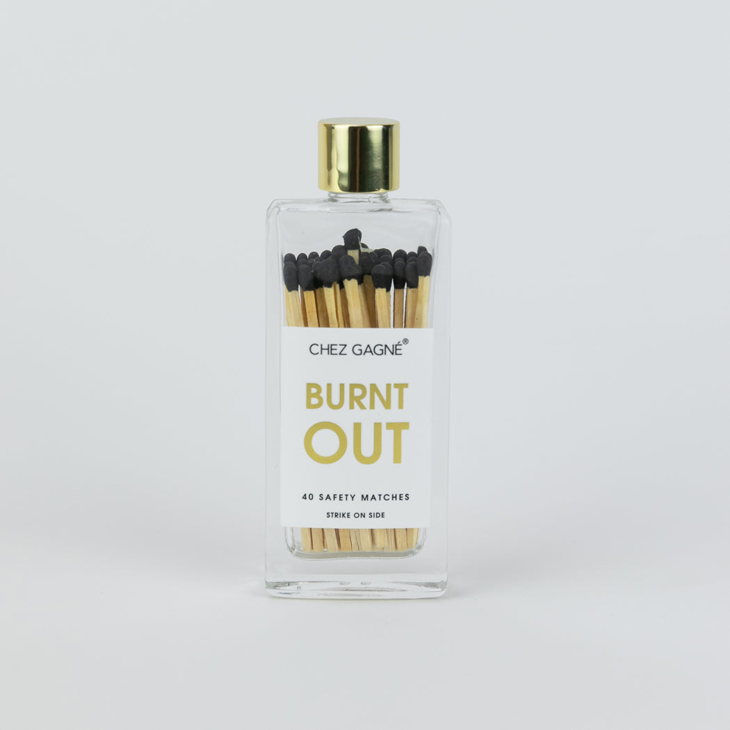 Burnt Out - Glass Bottle Safety Matches