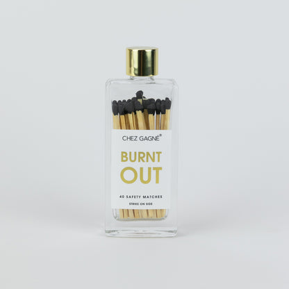 Burnt Out - Glass Bottle Safety Matches