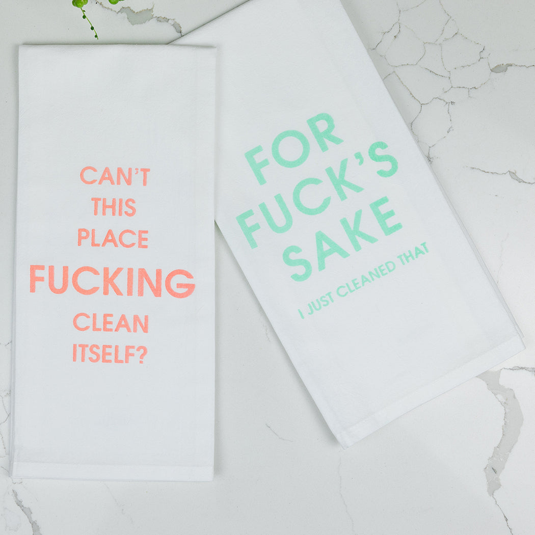 Can't This Place Fucking Clean Itself - Tea Towels