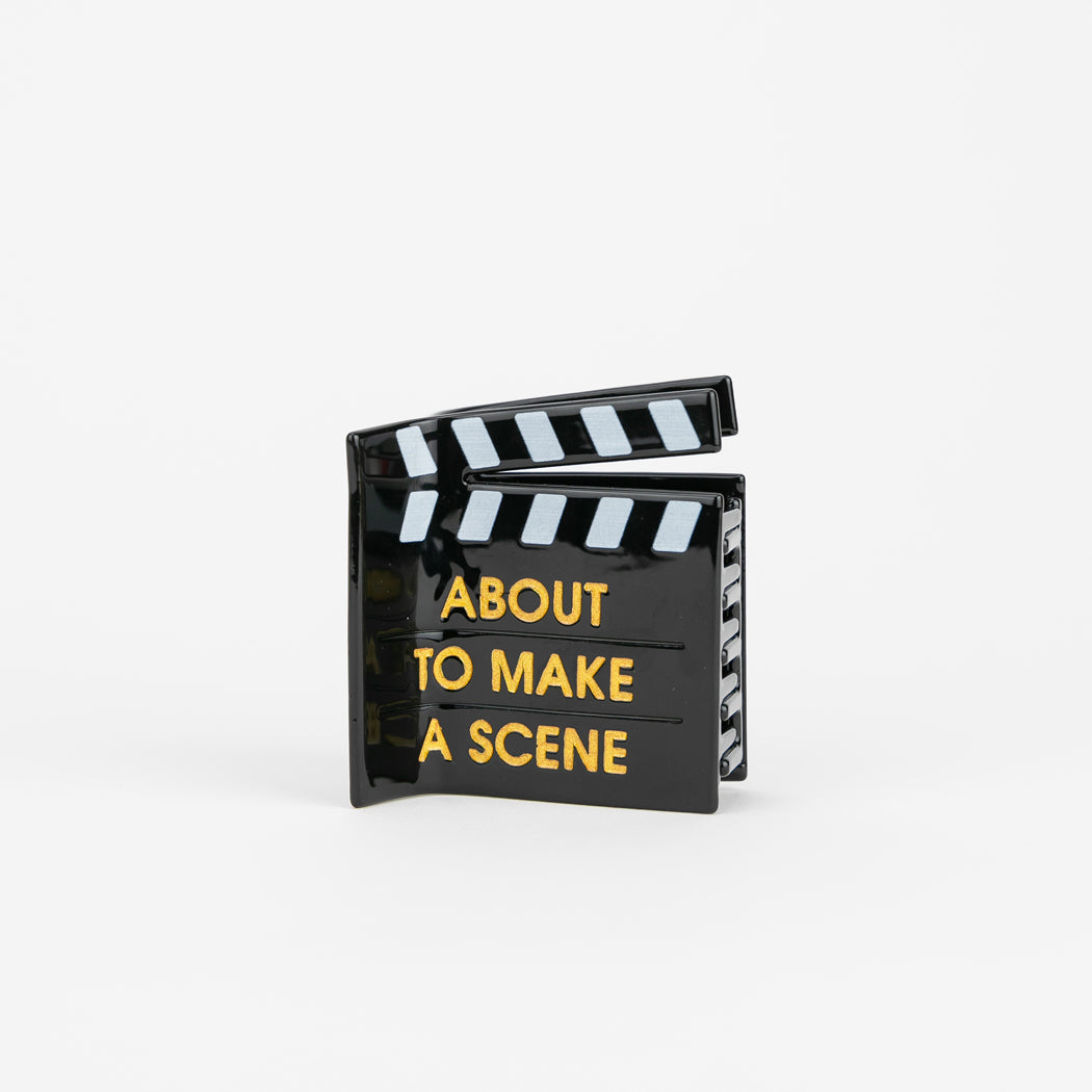 About to Make A Scene - Director's Clapboard - Acetate Hair Claw Clip