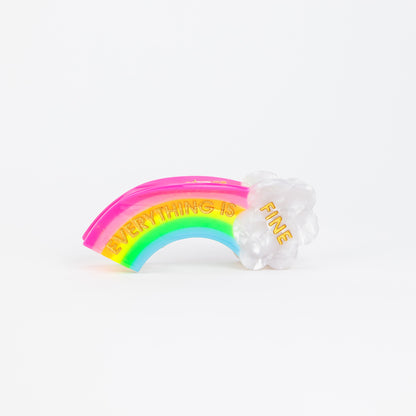 Everything Is Fine - Rainbow - Acetate Hair Claw Clip