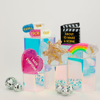 I Hate Everyone - Heart - Acetate Hair Claw Clip