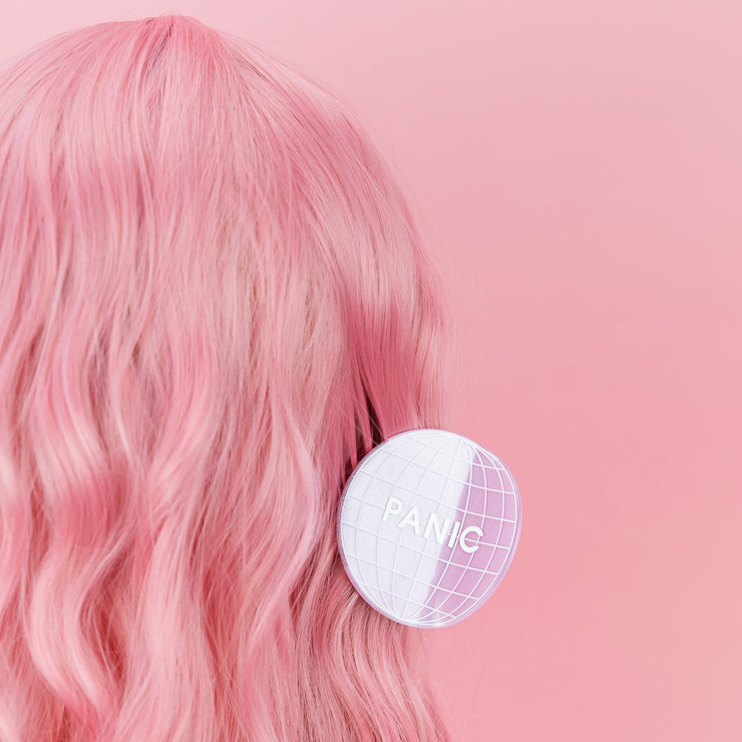 Panic - Disco Ball - Acetate Hair Claw Clip
