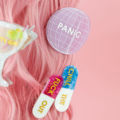 Panic - Disco Ball - Acetate Hair Claw Clip