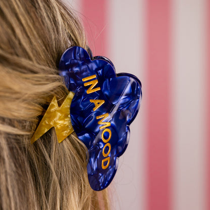 In A Mood - Lightning Cloud - Acetate Hair Claw Clip