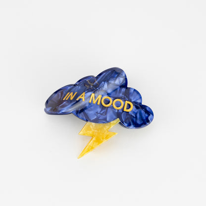In A Mood - Lightning Cloud - Acetate Hair Claw Clip
