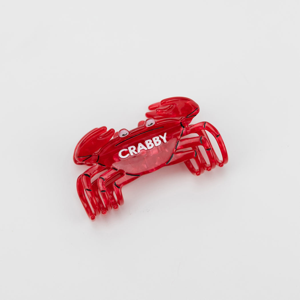 Crabby - Crab - Acetate Hair Claw Clip