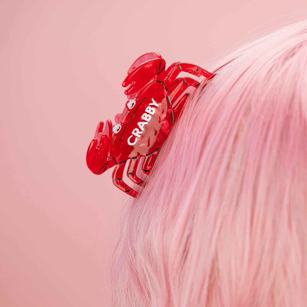 Crabby - Crab - Acetate Hair Claw Clip