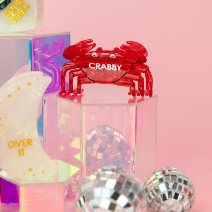 Crabby - Crab - Acetate Hair Claw Clip