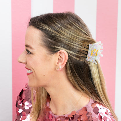 Mom of the Year - Crown - Acetate Hair Claw Clip