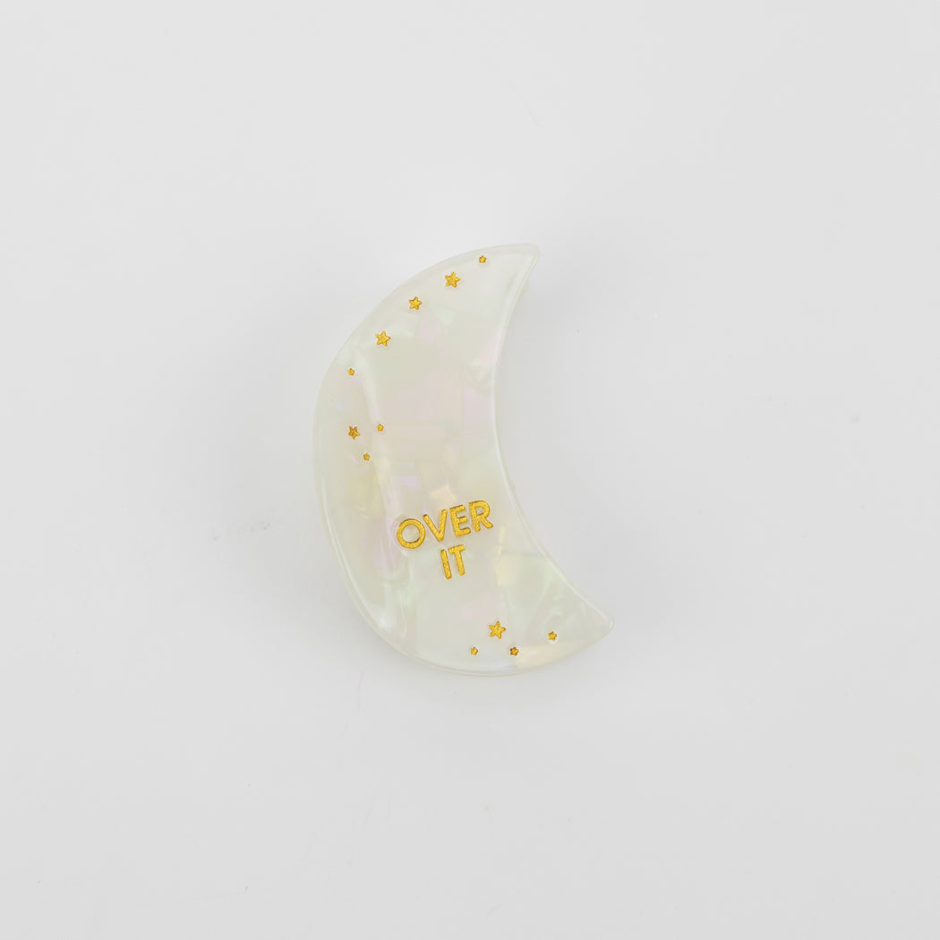 Over It - Crescent Moon - Acetate Hair Claw Clip