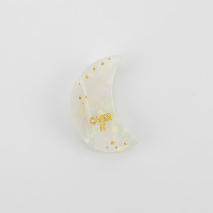 Over It - Crescent Moon - Acetate Hair Claw Clip