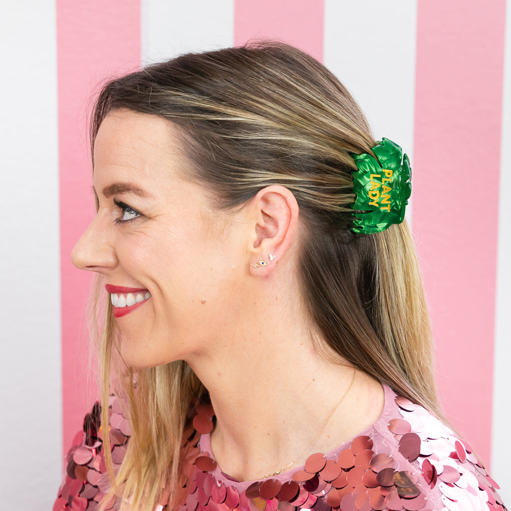 Plant Lady - Monstera Leaf - Acetate Hair Claw Clip