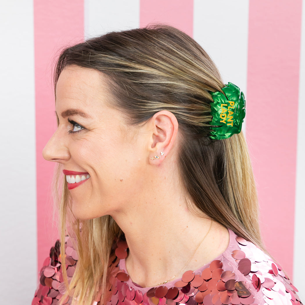 Plant Lady - Monstera Leaf - Acetate Hair Claw Clip