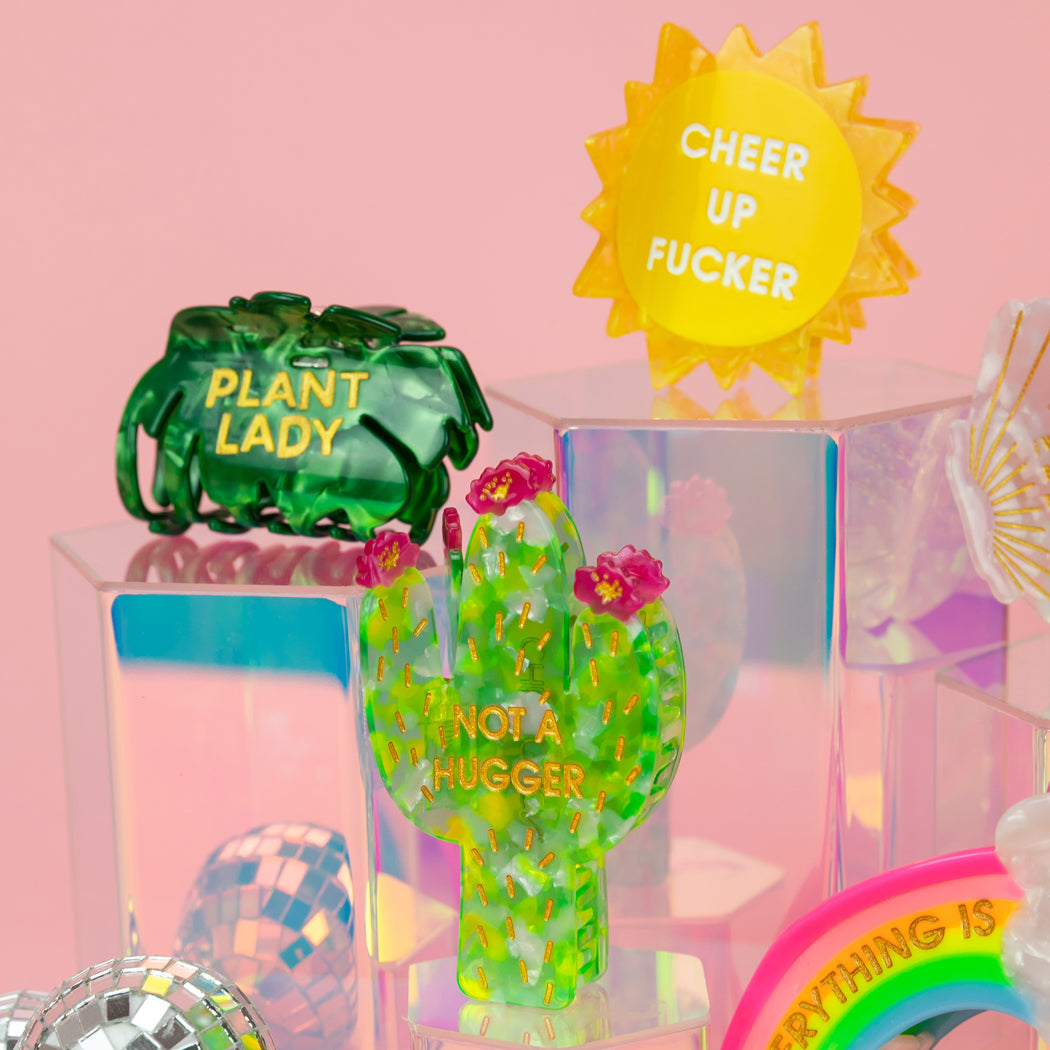 Plant Lady - Monstera Leaf - Acetate Hair Claw Clip