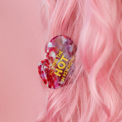 Putting The Hot in Psychotic - Acetate Hair Claw Clip