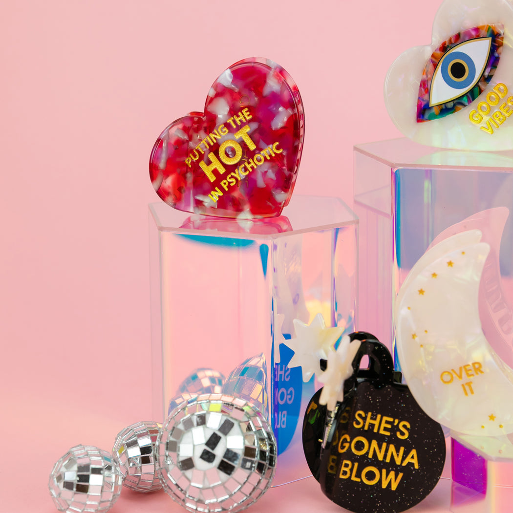 She's Gonna Blow - Bomb - Acetate Hair Claw Clip