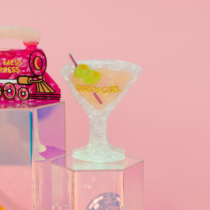 Dirty Girl - Martini - Acetate Hair Claw Clip