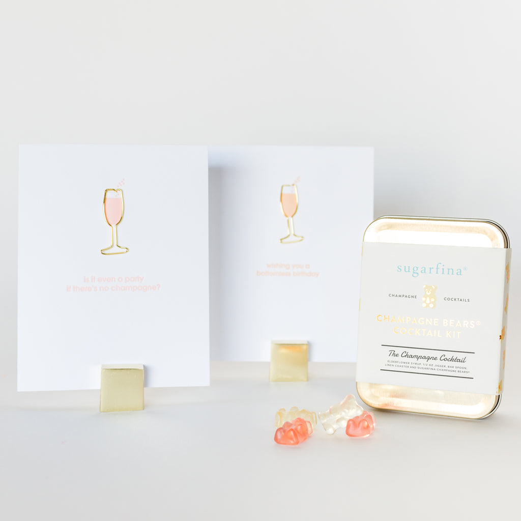 Wishing You a Bottomless Birthday - Paper Clip Letterpress Card