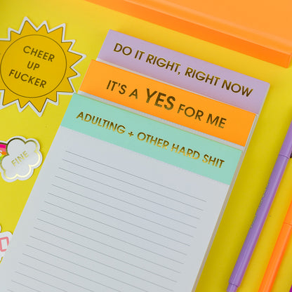 It's A Yes For Me - Lined Notepad