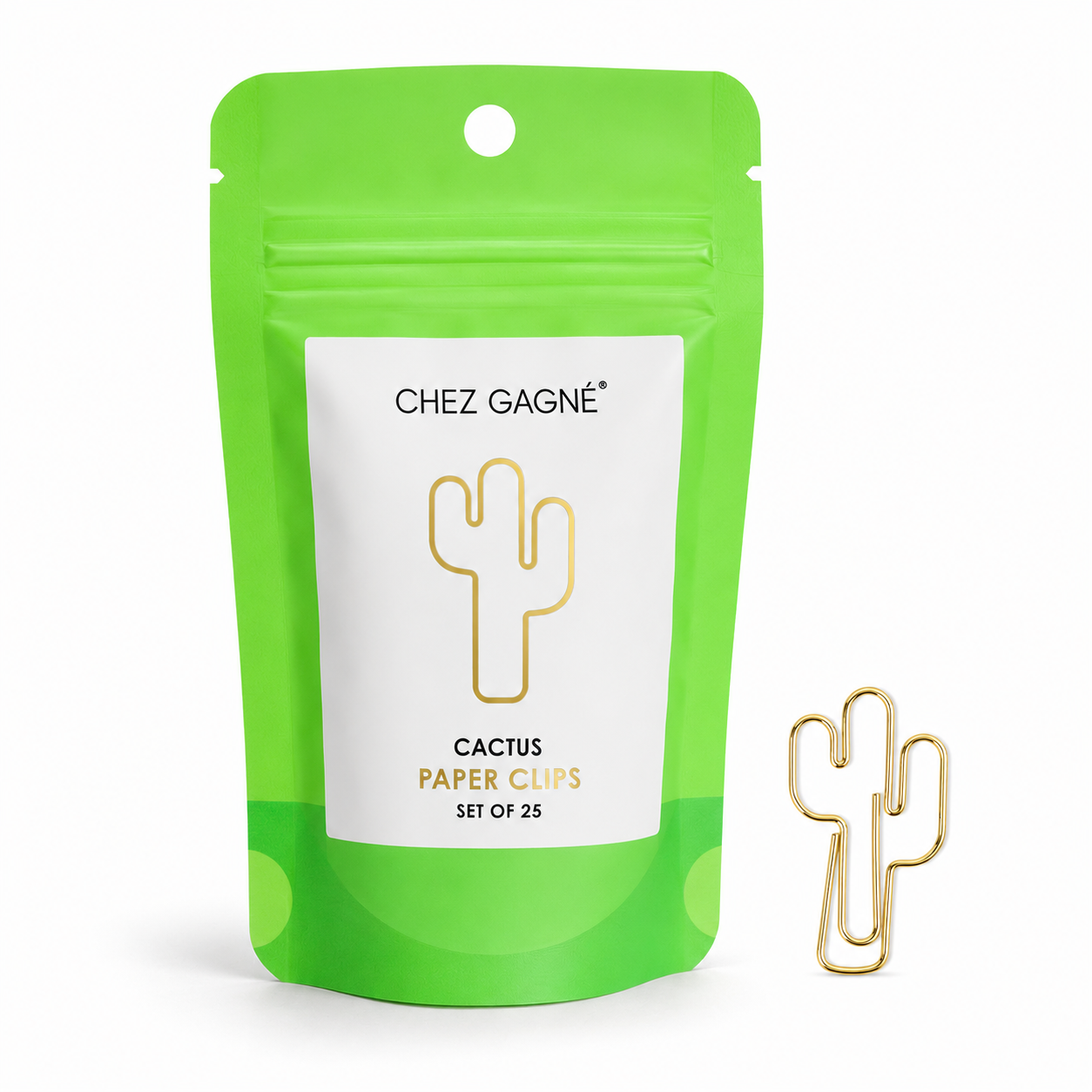 Paper Clip Pack - Cactus Pack of 25
