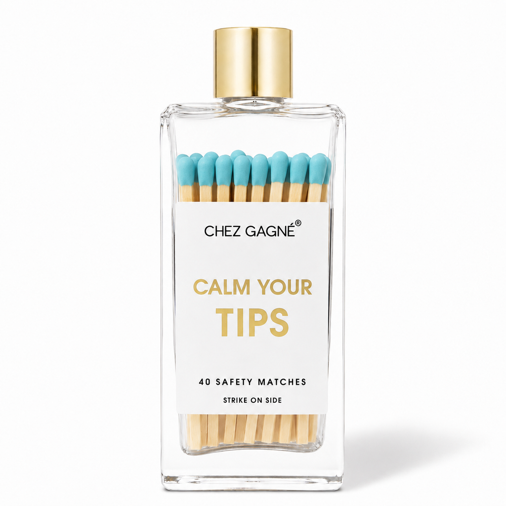 Calm Your Tips - Glass Bottle Safety Matches