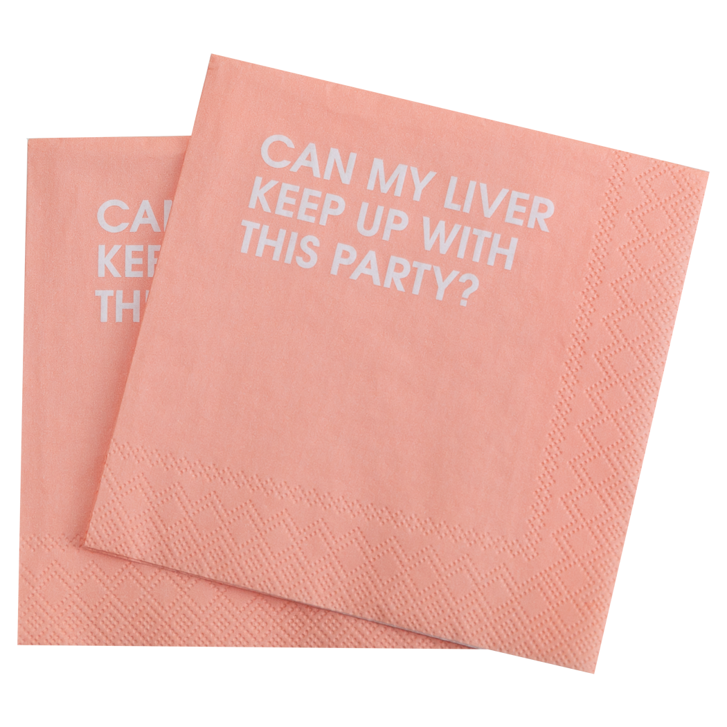 Can My Liver Keep Up With This Party - Cocktail Napkins