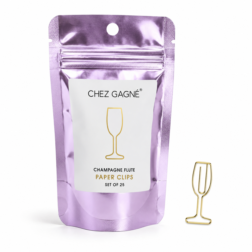 Paper Clip Pack - Champagne Flute Pack of 25