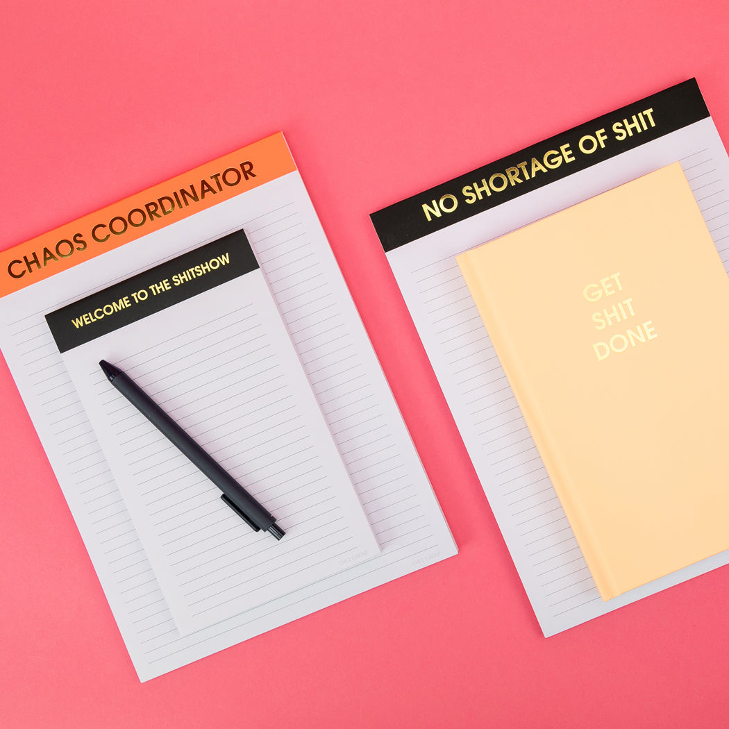 Get Shit Done - Sunset Orange Hardcover Journal