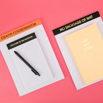 Get Shit Done - Sunset Orange Hardcover Journal