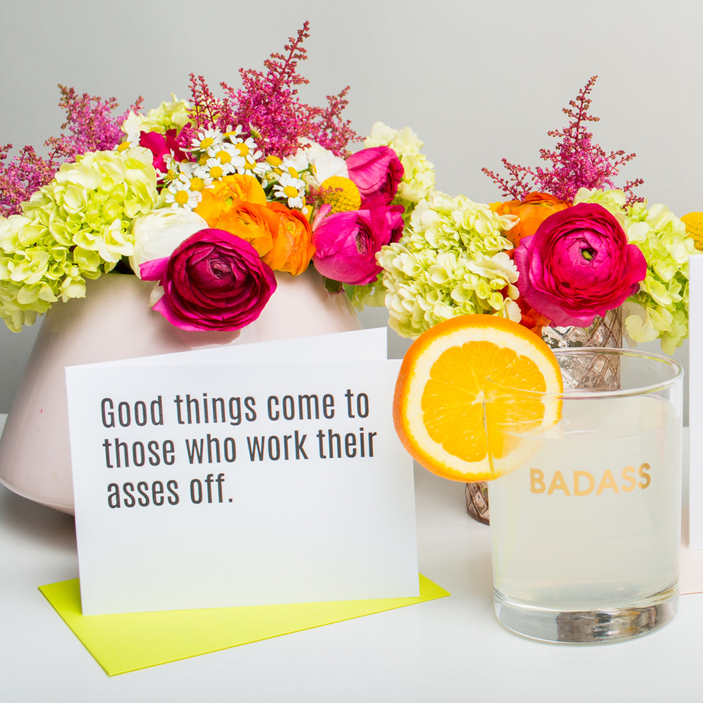 Good Things Come -  Letterpress Card