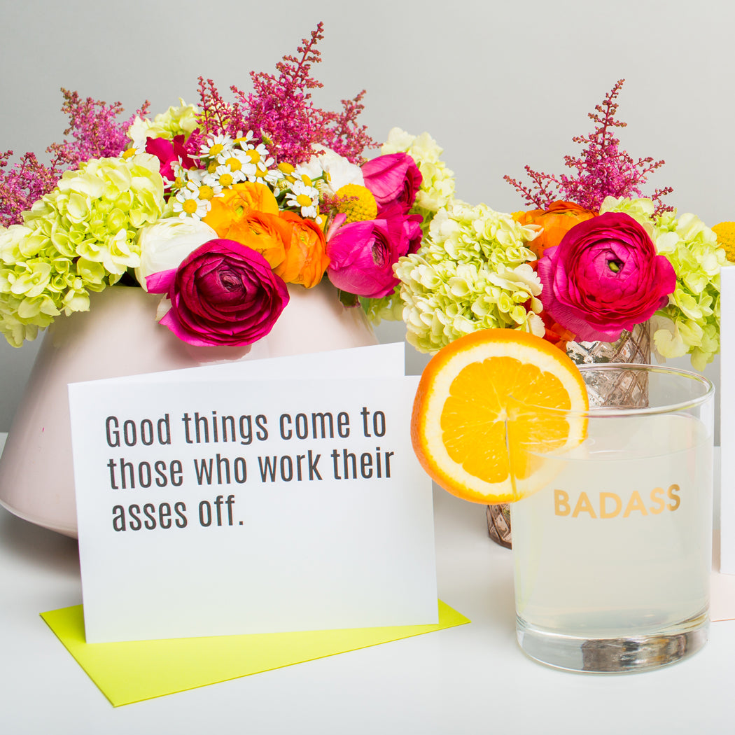 Good Things Come -  Letterpress Card