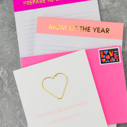 You Are Our Everything - Happy Mother's Day -  Paper Clip Letterpress Card