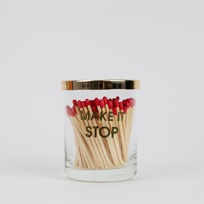 Limited Edition: Make It Stop Match + Rocks Glass Duo