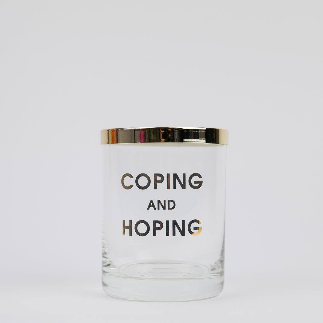 Limited Edition: Coping And Hoping Match + Rocks Glass Duo