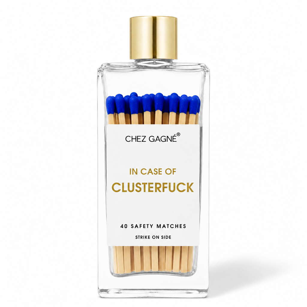 In Case of Clusterfuck - Glass Bottle Safety Matches