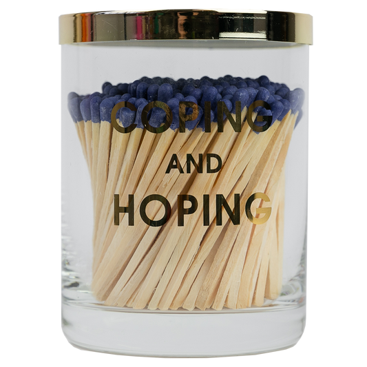 Limited Edition: Coping And Hoping Match + Rocks Glass Duo