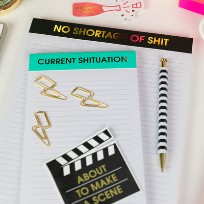 No Shortage of Shit - Large Memo Notepad