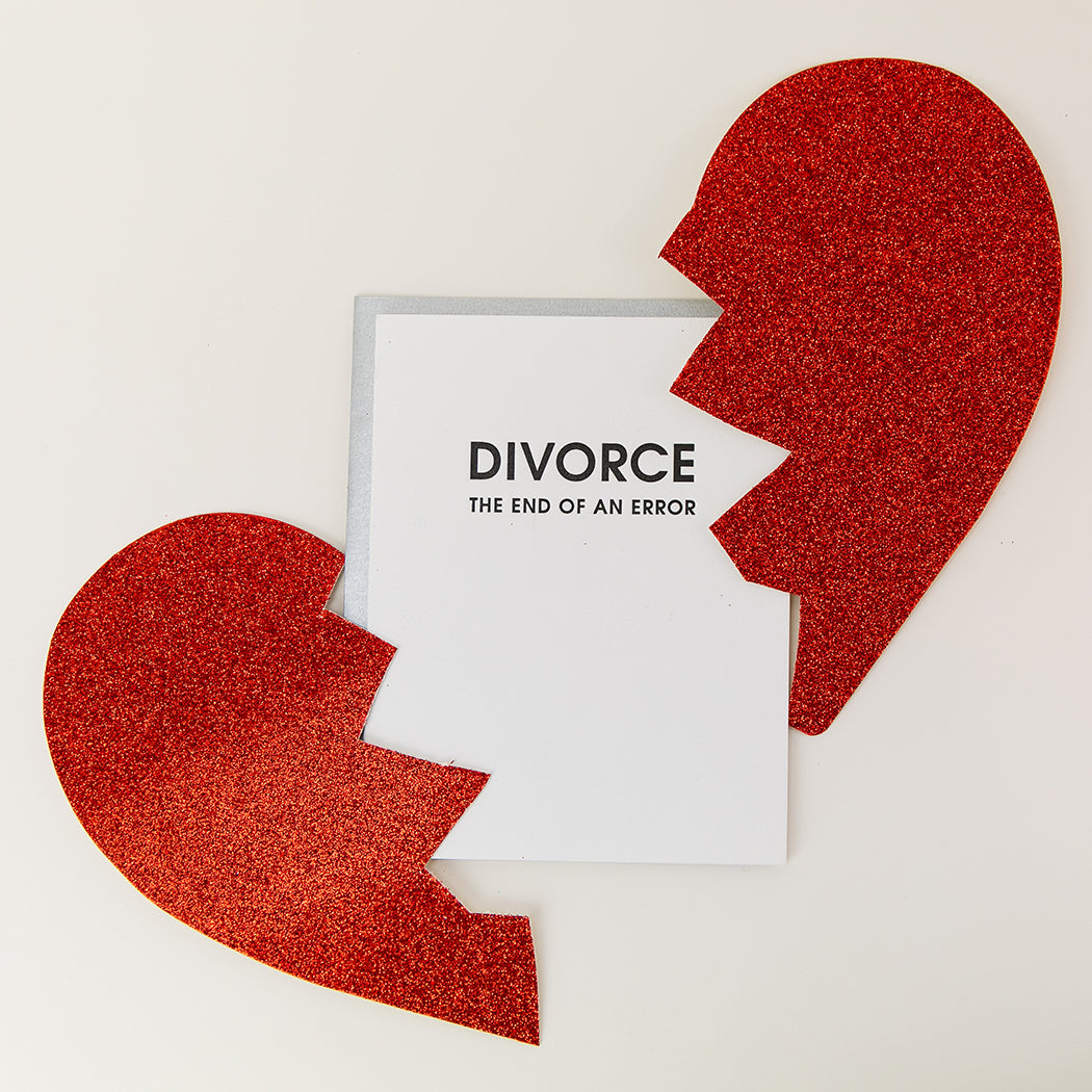 Divorce: End of an Error - Letterpress Card