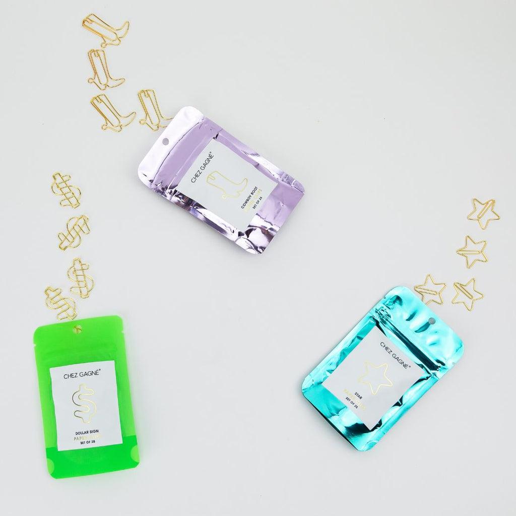 Paper Clip Pack - Cowboy Boot Pack of 25