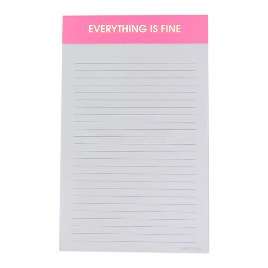 Everything is Fine - Lined Notepad