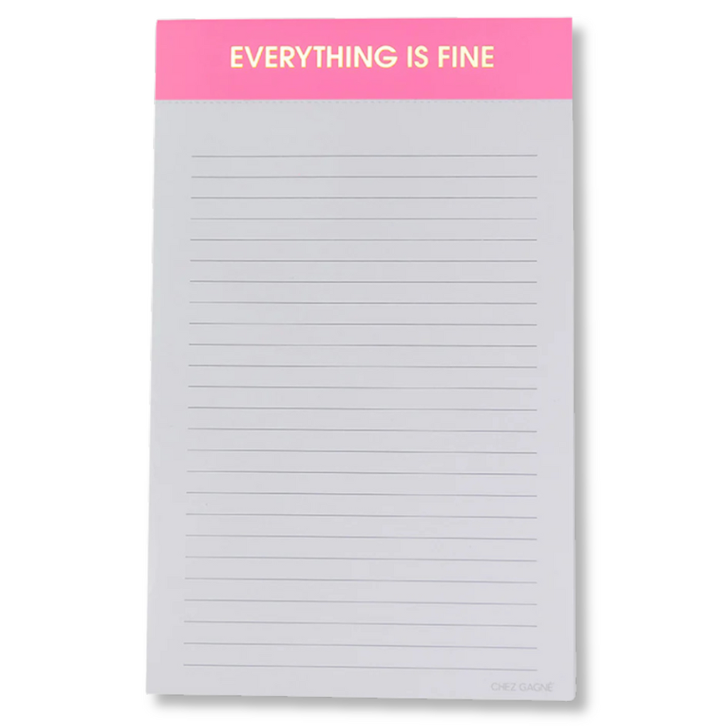 Everything is Fine - Lined Notepad