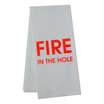 Fire In The Hole - Tea Towels